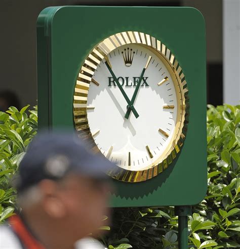 rolex golf course clock for sale|why are golf courses with rolex clocks.